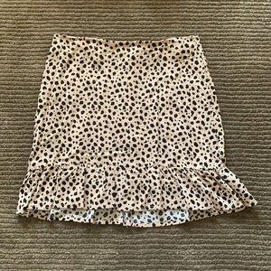 Cheetah print skirt